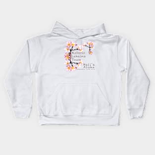 Historic Lahaina Town Kids Hoodie